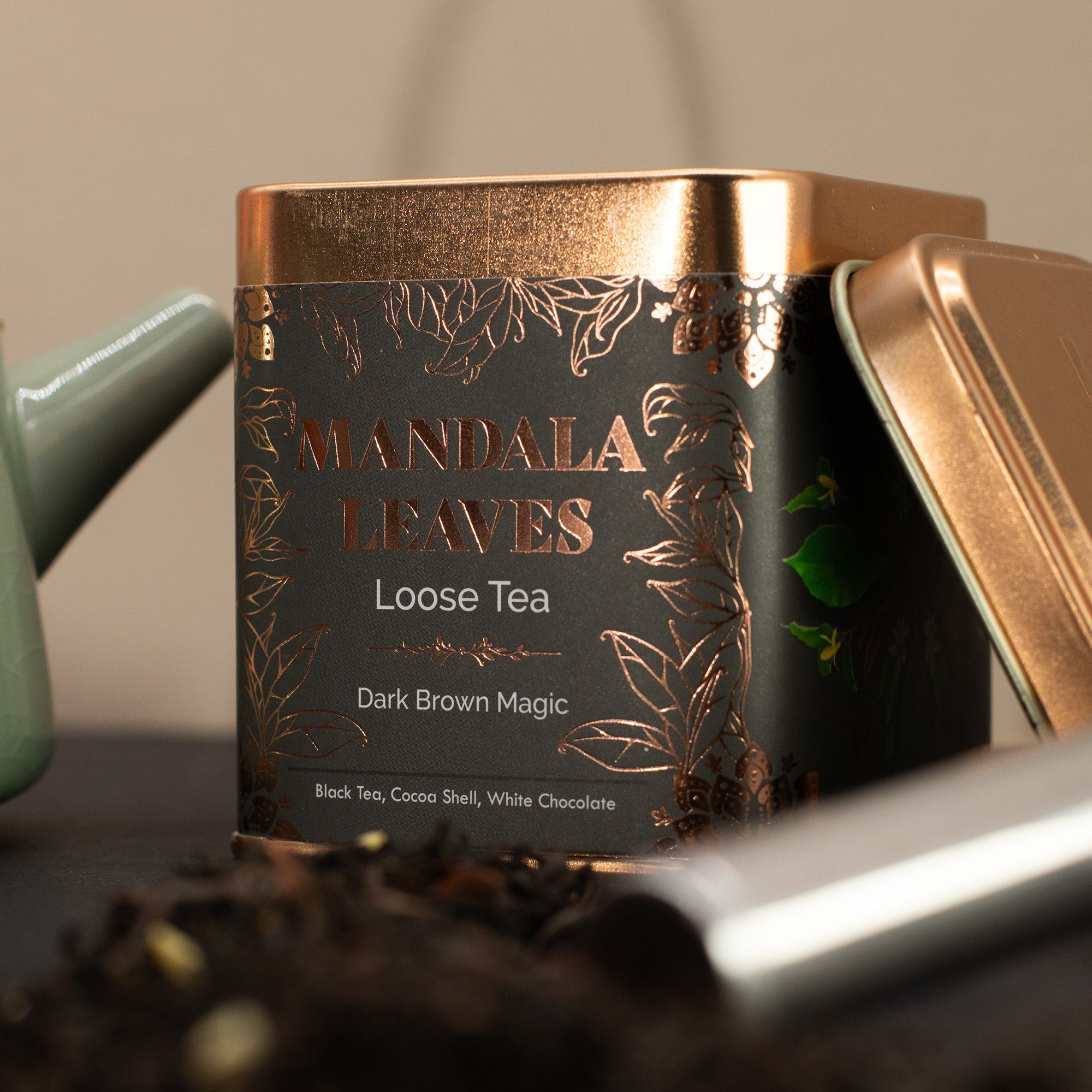 Té Artesanal Magia Marrón Oscuro - 50gr Lata – Image 3