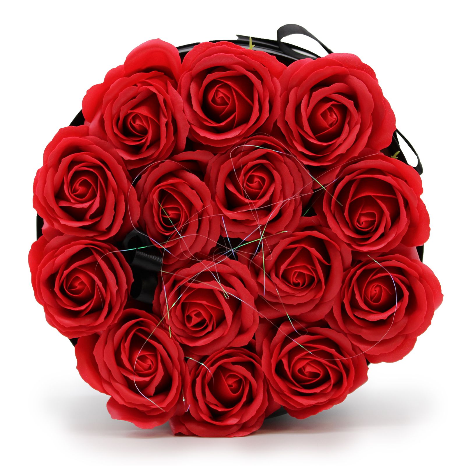 Caja de Regalo - Flor de Jabón 14 Rosas rojo - ronda – Image 6