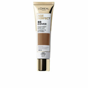 Crème Hydratante avec Couleur L’Oreal Make Up AGE PERFECT BB COVER Nº 07-Deep Almond Spf 50 30 ml
