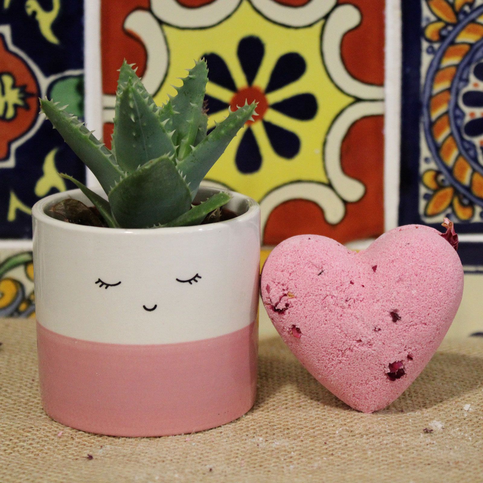 Bombes de bain en forme de cœur 70 g - Ylang-ylang et rose – Image 3