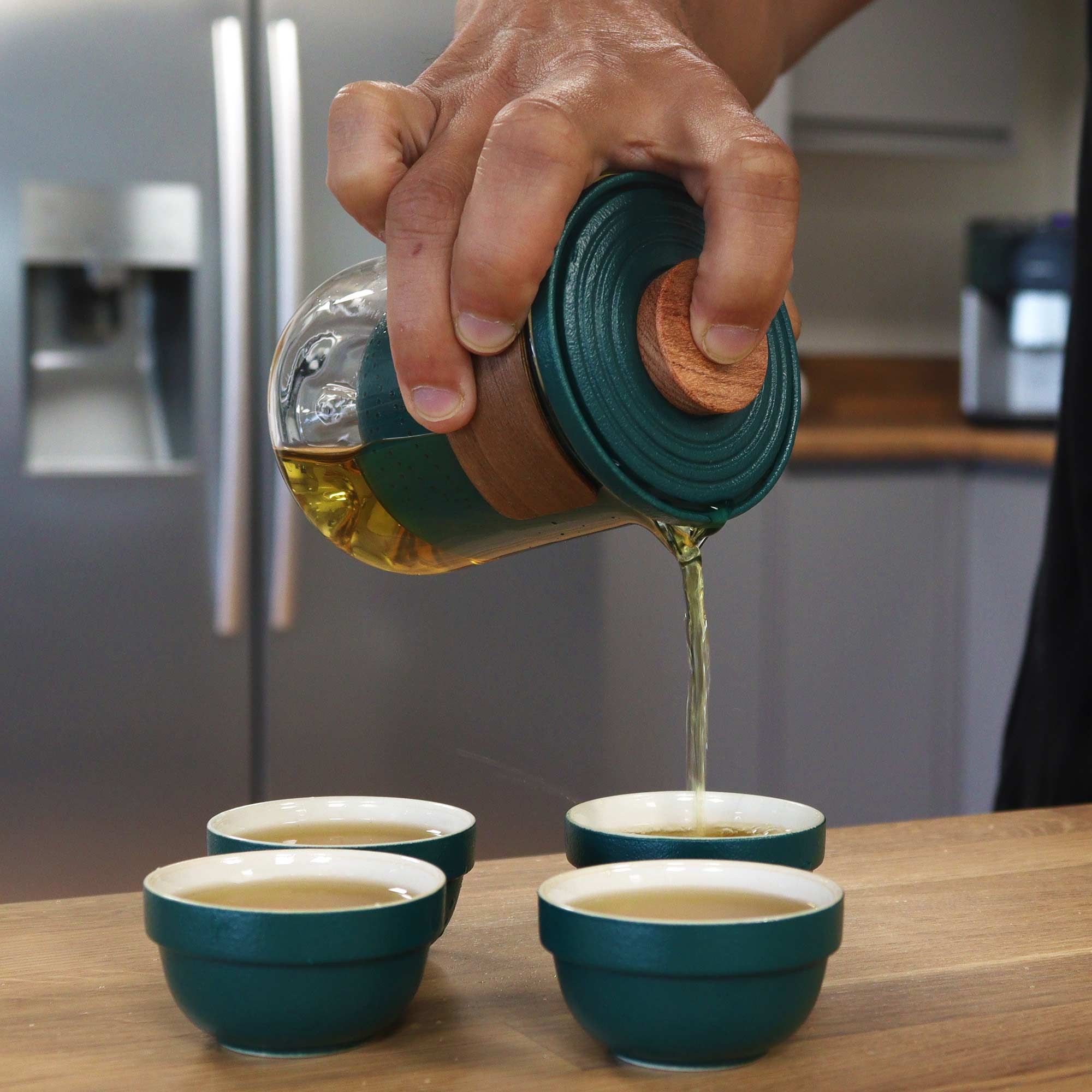 Set de Tetera - Viaje Montaña -Tetera & Cuatro Tazas & Estuche de viaje – Image 5