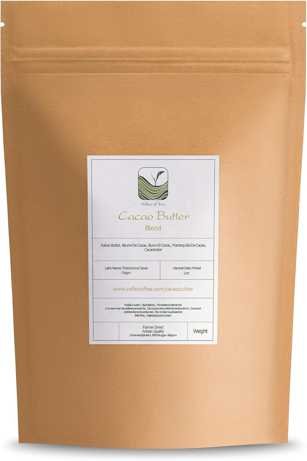 Beurre de Cacao 100g - Pur et Naturel - Non Raffiné - Meilleur pour Peau - Cheveux - Visage - Corps - Anti Rides - Idéal pour la Beauté - Relaxation - Massage - SPA – Image 2