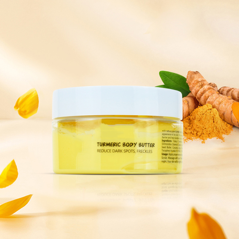 Beurre corporel au curcuma 100 % pur, naturel et non raffiné pour le corps, les cheveux et d'autres formulations de bricolage 100 g