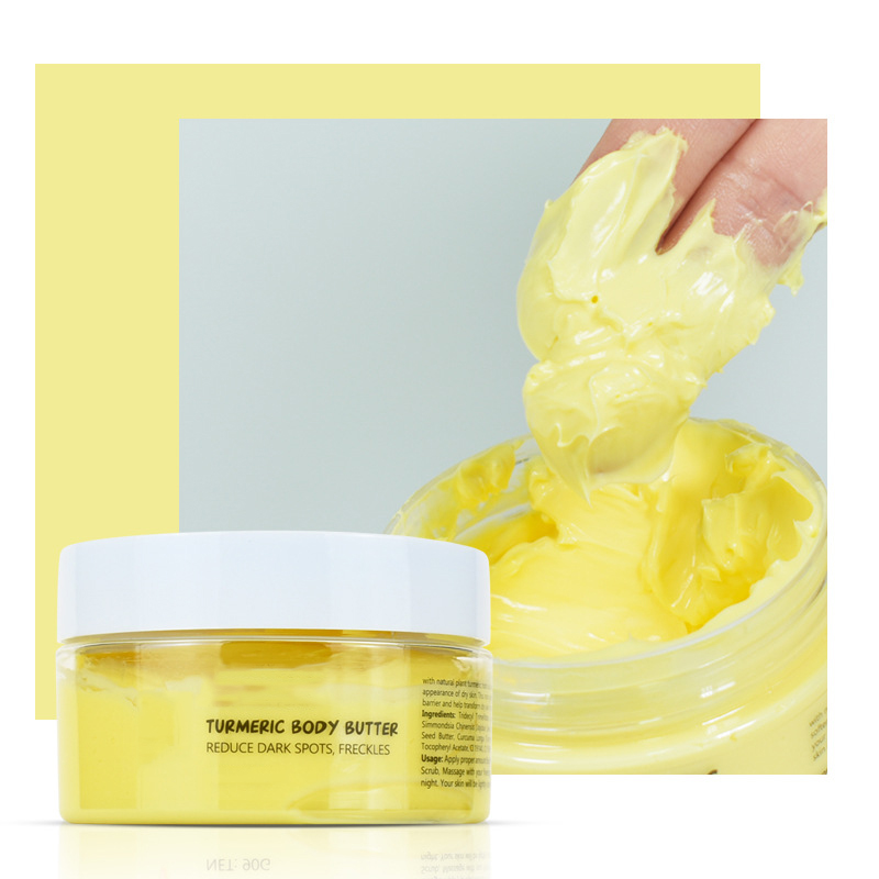 Beurre corporel au curcuma 100 % pur, naturel et non raffiné pour le corps, les cheveux et d'autres formulations de bricolage 100 g – Image 2