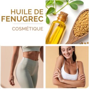 HUILE DE FENUGREC 100% Pure et Naturelle -100 ml - Vegan | Corps, Poitrine, Fesses, Cheveux, Ongles - pompe tonifie et hydrate visage - Cruelty Free - Anti-rides