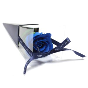 Rosa simple – rosa azul