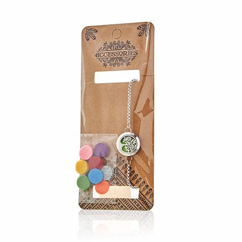 Bracelet chaîne d'aromathérapie - Arbre de vie - 20 mm – Image 4