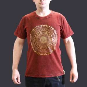 T-shirt Nomad Sari Small - Mandala - Bordeaux
