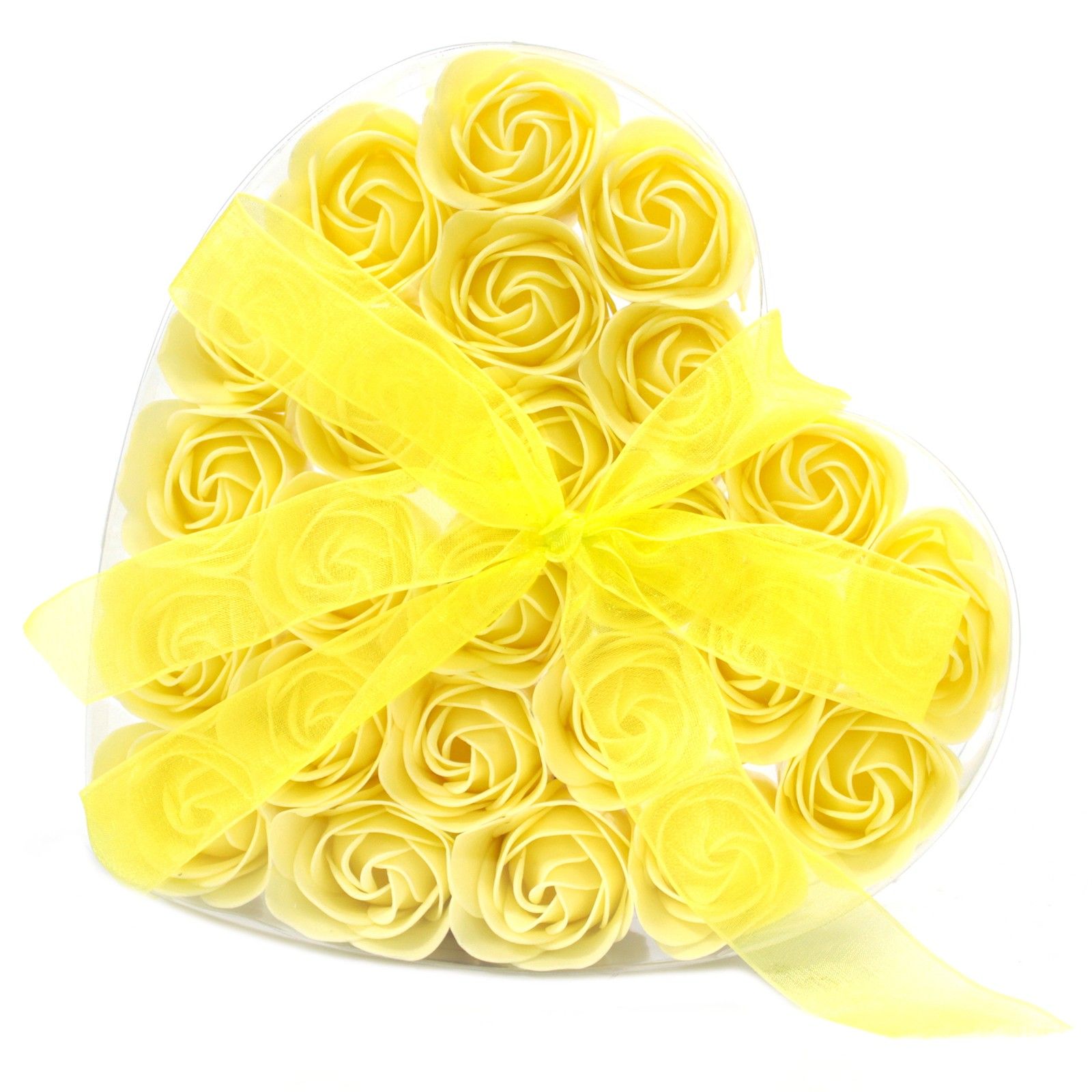 Lot de 24 Fleurs à Savon - Roses Jaunes
