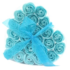 Lot de 24 Fleurs à Savon – Roses Bleues