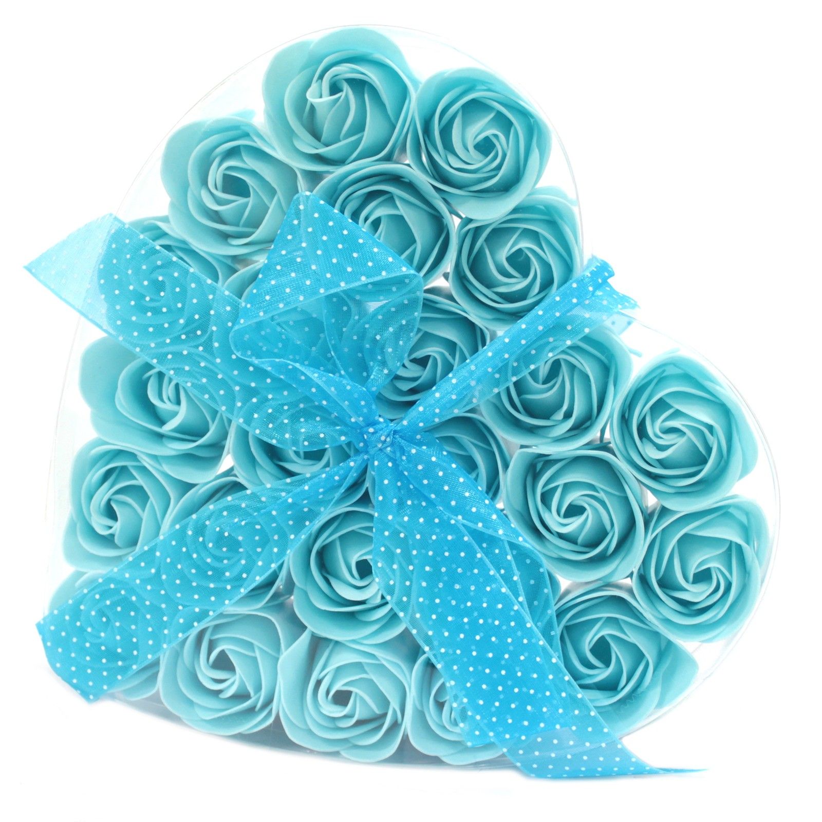 Lot de 24 Fleurs à Savon - Roses Bleues